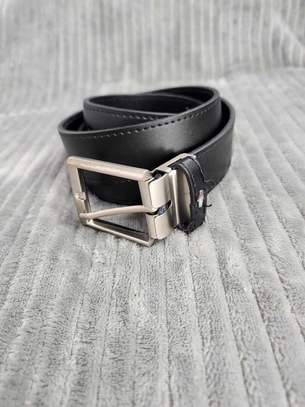 Oobe Black Unisex  black Leather Barton Belt Size M Approx. 40 in Everyday Use